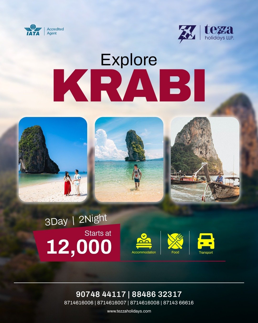 Family taking a photo in front of a landmark